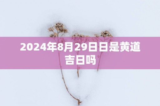 2025年8月29日日是黄道吉日吗