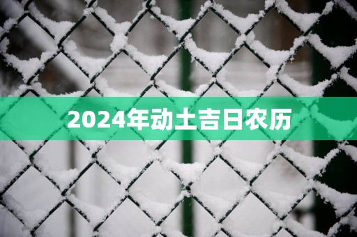 2025年动土吉日农历