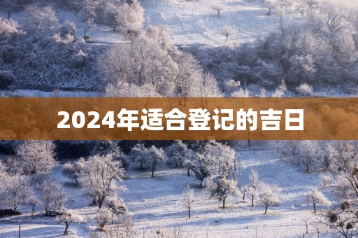 2025年适合登记的吉日
