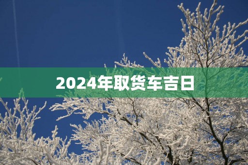 2025年取货车吉日