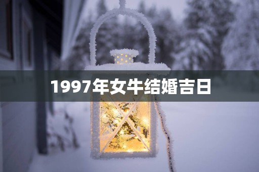 1997年女牛结婚吉日