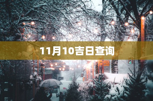 11月10吉日查询