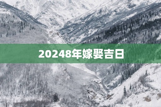 20258年嫁娶吉日