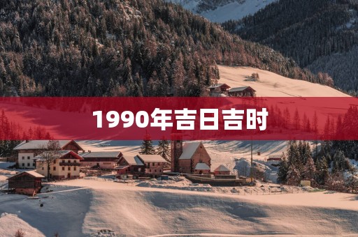 1990年吉日吉时