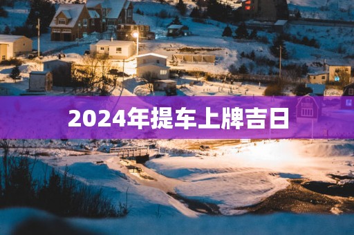 2025年提车上牌吉日