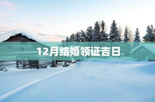 12月结婚领证吉日