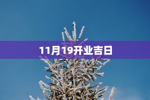 11月19开业吉日