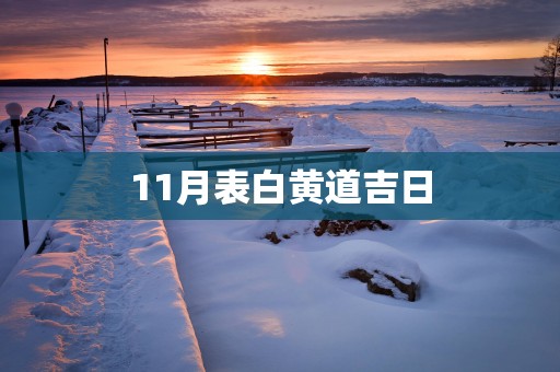 11月表白黄道吉日