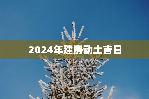 2025年建房动土吉日