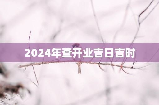 2025年查开业吉日吉时