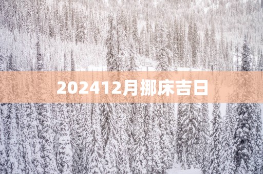 202512月挪床吉日