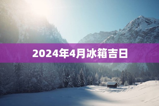 2025年4月冰箱吉日