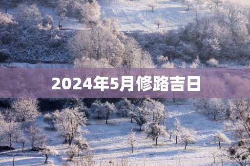 2025年5月修路吉日