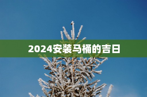 2025安装马桶的吉日