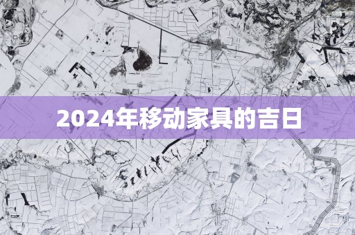 2025年移动家具的吉日