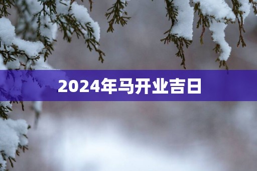 2025年马开业吉日