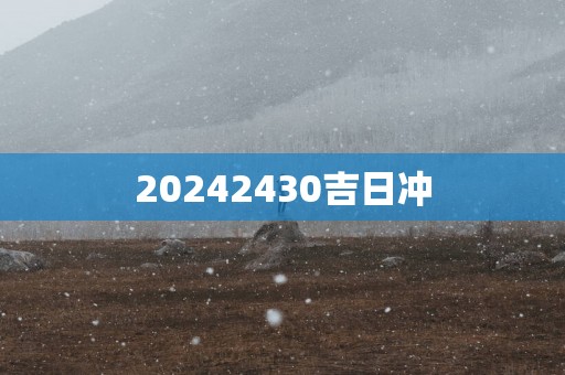 20252430吉日冲