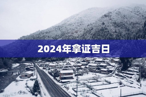 2025年拿证吉日