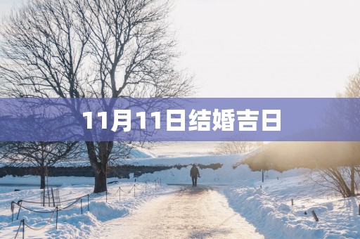 11月11日结婚吉日