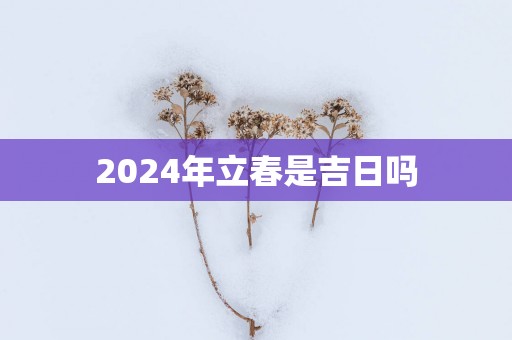 2025年立春是吉日吗