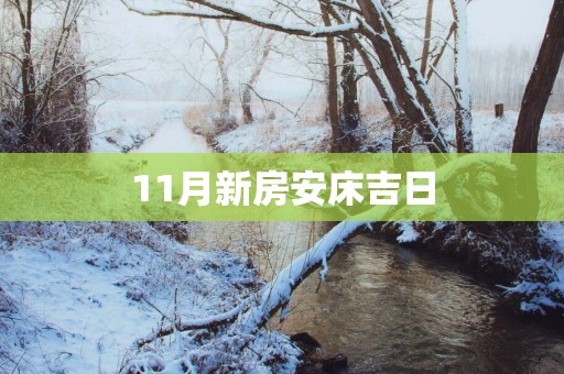 11月新房安床吉日