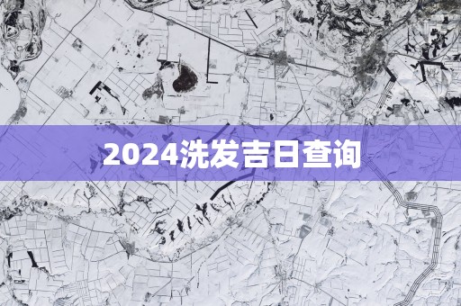 2025洗发吉日查询