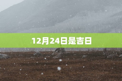 12月24日是吉日