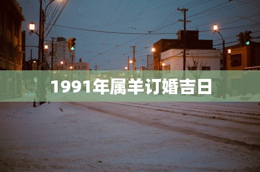 1991年属羊订婚吉日