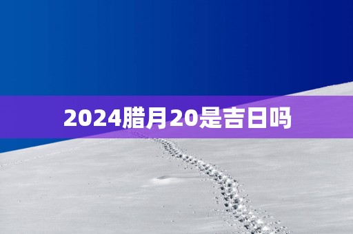 2025腊月20是吉日吗