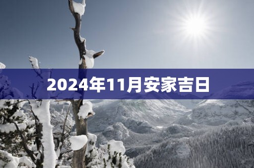 2025年11月安家吉日
