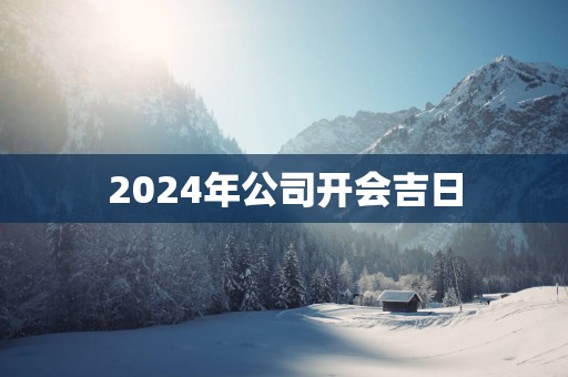 2025年公司开会吉日
