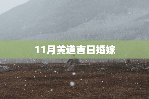 11月黄道吉日婚嫁