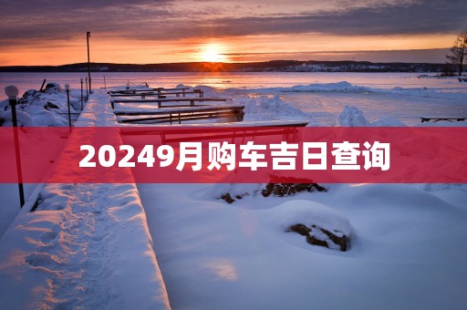 20259月购车吉日查询