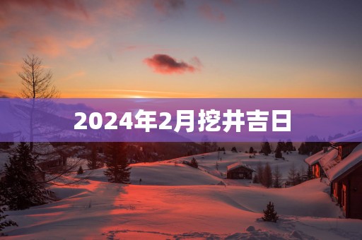2025年2月挖井吉日
