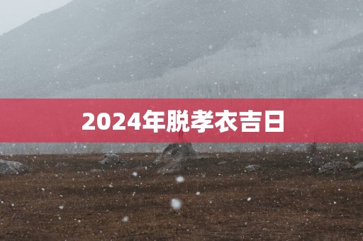 2025年脱孝衣吉日