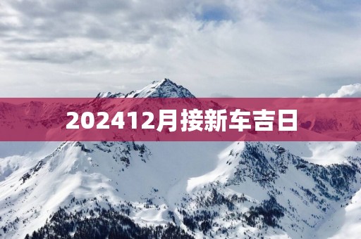 202512月接新车吉日