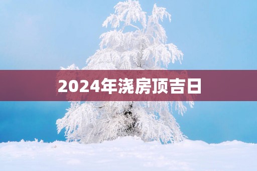 2025年浇房顶吉日