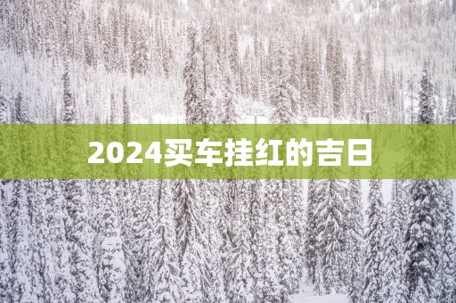 2025买车挂红的吉日