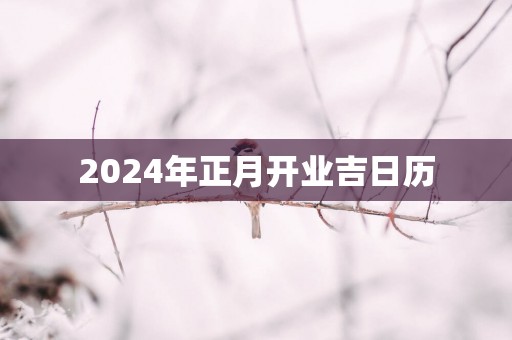 2025年正月开业吉日历