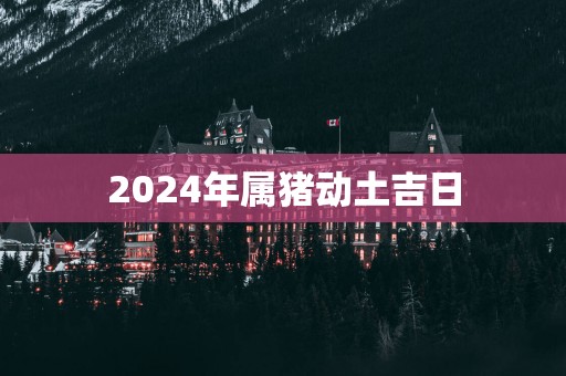 2025年属猪动土吉日