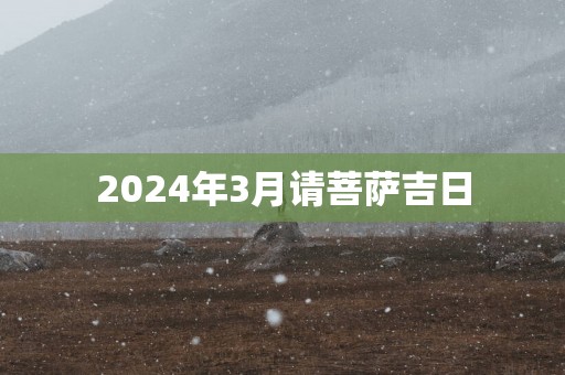 2025年3月请菩萨吉日