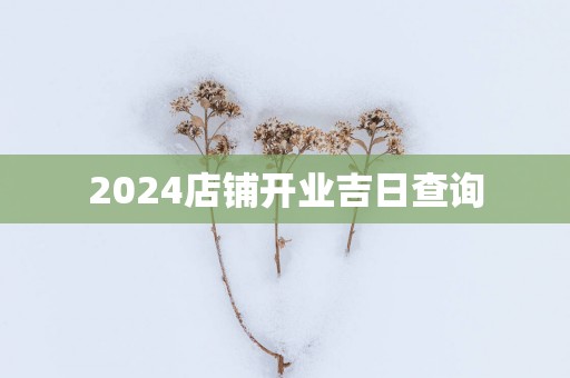 2025店铺开业吉日查询
