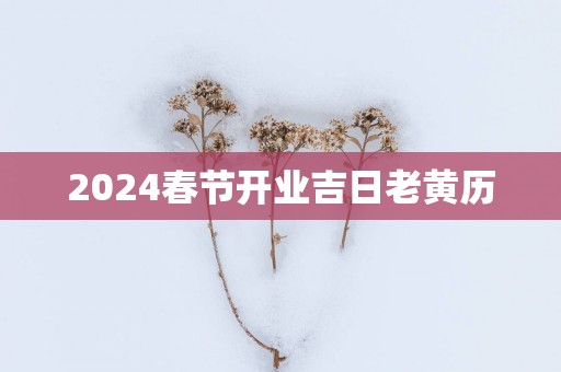 2025春节开业吉日老黄历