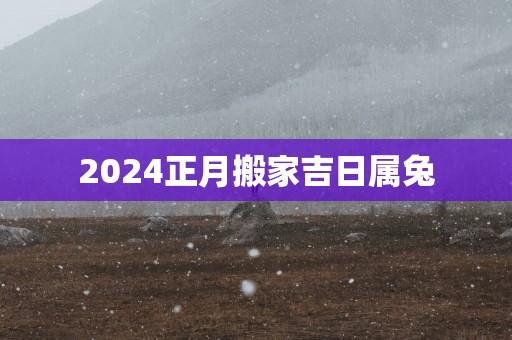 2025正月搬家吉日属兔