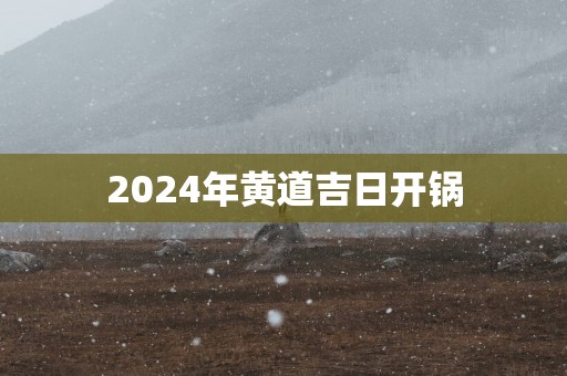 2025年黄道吉日开锅