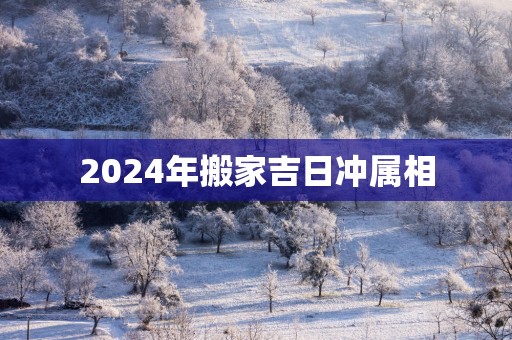 2025年搬家吉日冲属相