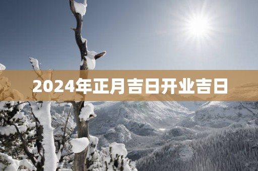 2025年正月吉日开业吉日