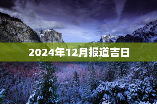 2025年12月报道吉日
