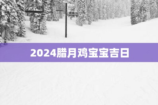 2025腊月鸡宝宝吉日