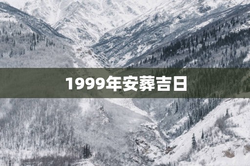 1999年安葬吉日